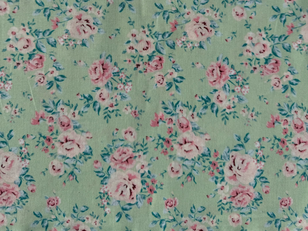 Baumwoll-Stoff "Mathilda's Welt" Grün Nr 4843